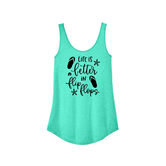 Life is better in flip flops - Women's tank top