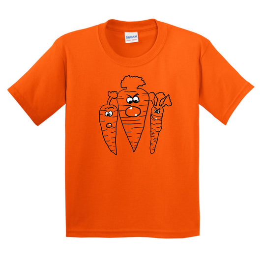 Spooky Carrot Tees - Available in toddler, youth and adult sizes! - 3 carrots on one shirt!