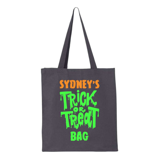 Trick or Treat tote bag - Personalized with your child's name -14L