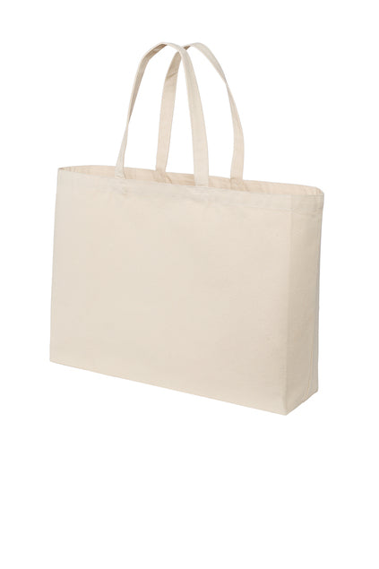 Beaching not Teaching - Embroidered Port Authority® Cotton Canvas Jumbo Tote