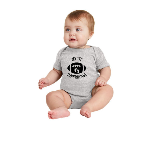My 1st Superbowl! Infant one-piece Tee
