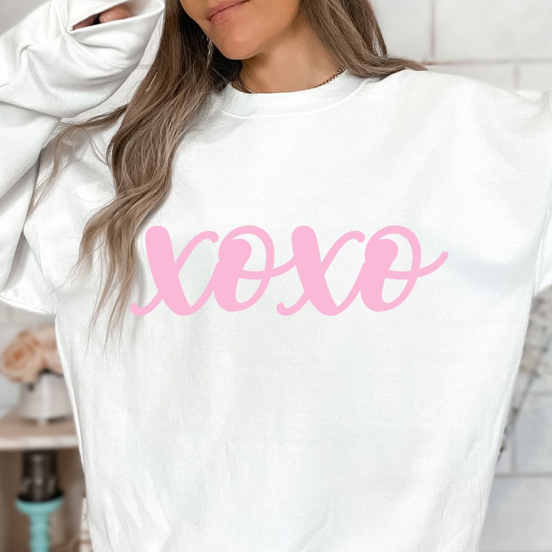 XOXO = Hugs & Kisses - Comfy Crewneck Sweatshirt