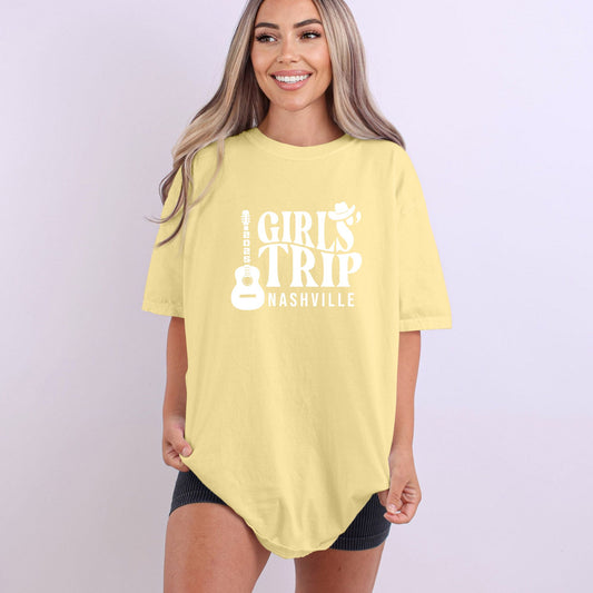Nashville Girls' Trip T-shirt - Comfort Colors ® Heavyweight Ring Spun Tee - Customize with year