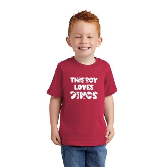 Ce garçon aime les dinosaures - T-shirt dinosaure en tailles pour tout-petits et jeunes