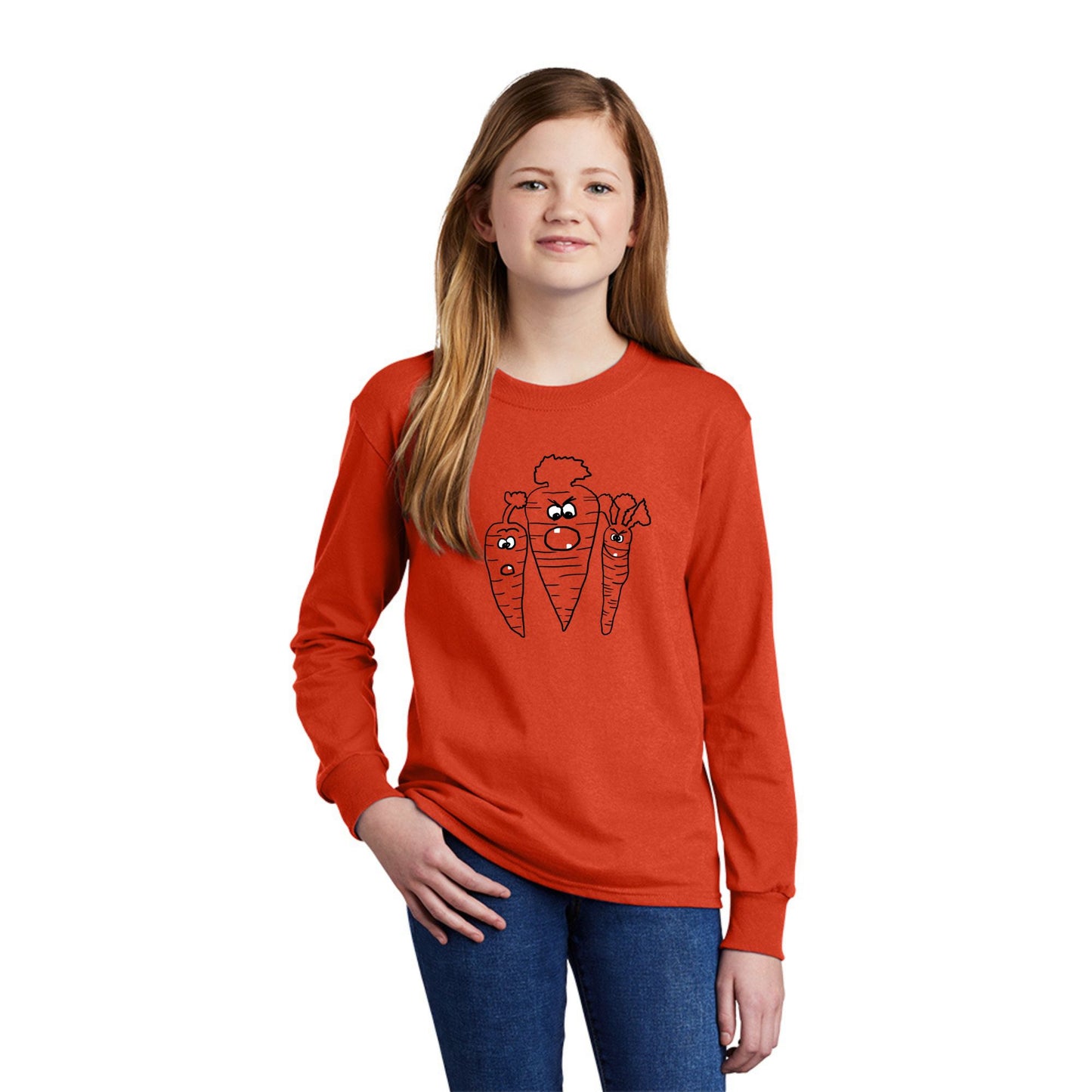 Spooky Carrot Tees - Available in toddler, youth and adult sizes! - 3 carrots on one shirt!