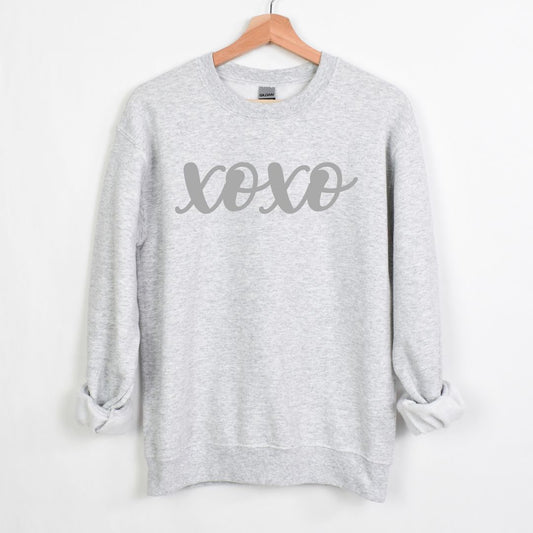 XOXO = Hugs & Kisses - Comfy Crewneck Sweatshirt