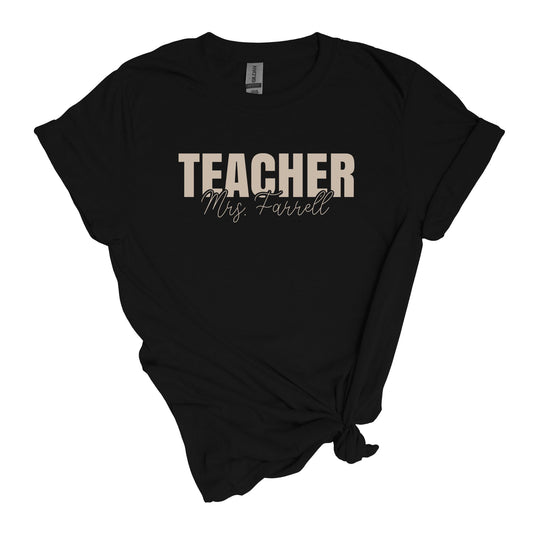 Camiseta PROFESOR - ¡Personalizada con el nombre del profesor!