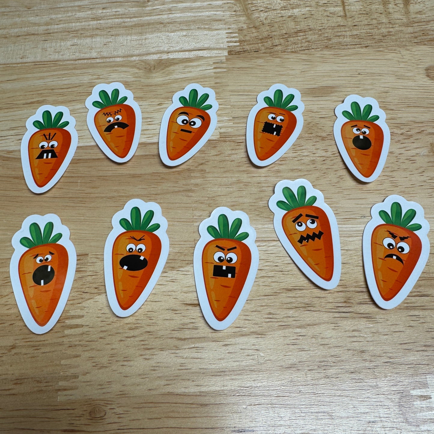 Spooky Carrots - Die Cut Waterproof Stickers for Laptop, Phone, Water Bottles, etc.