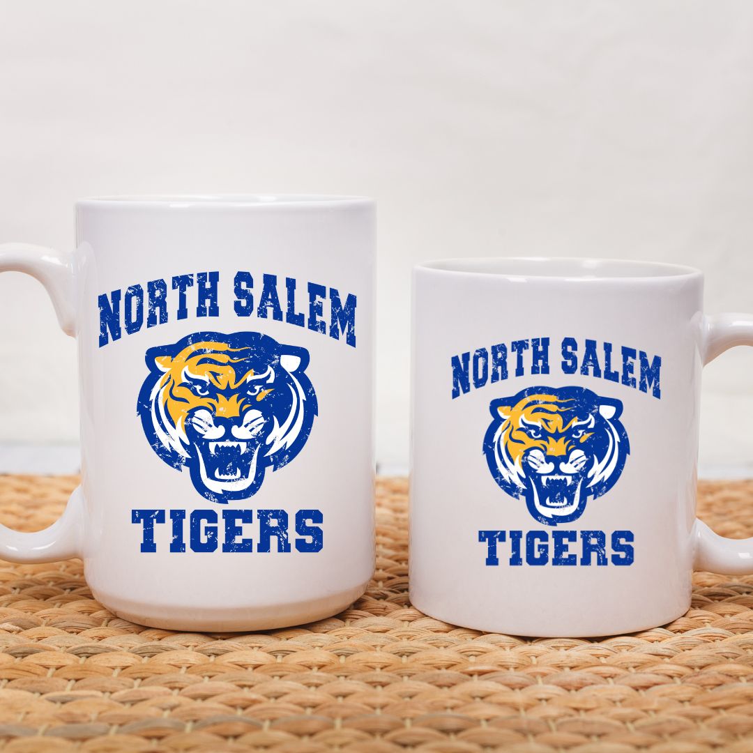North Salem Tigers Logo Mugs - Available in 11 oz. or 15 oz.