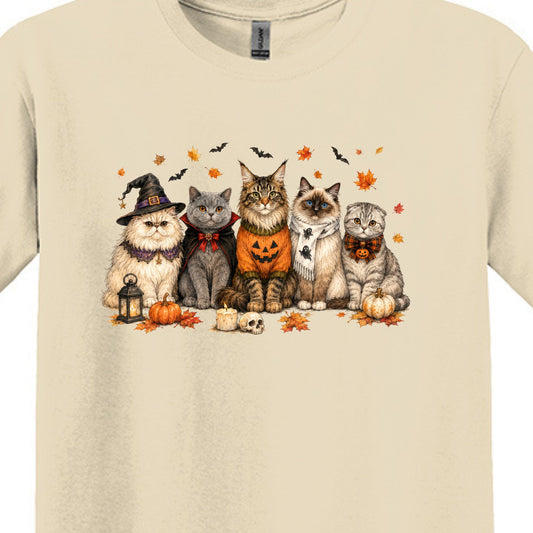 Halloween Cats - Heavy Cotton Unisex T-shirt