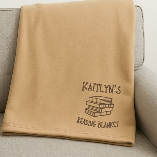 Custom Embroidered Gildan® Sweatshirt Blanket – Personalize with any Name & Favorite Blanket-Worthy-Activity