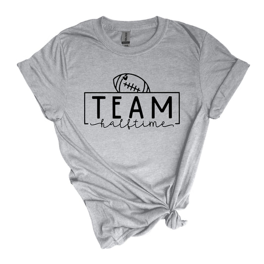 Team Halftime - Fun Football Halftime show Adult Soft-style T-shirt for those who are just there for the halftime show.