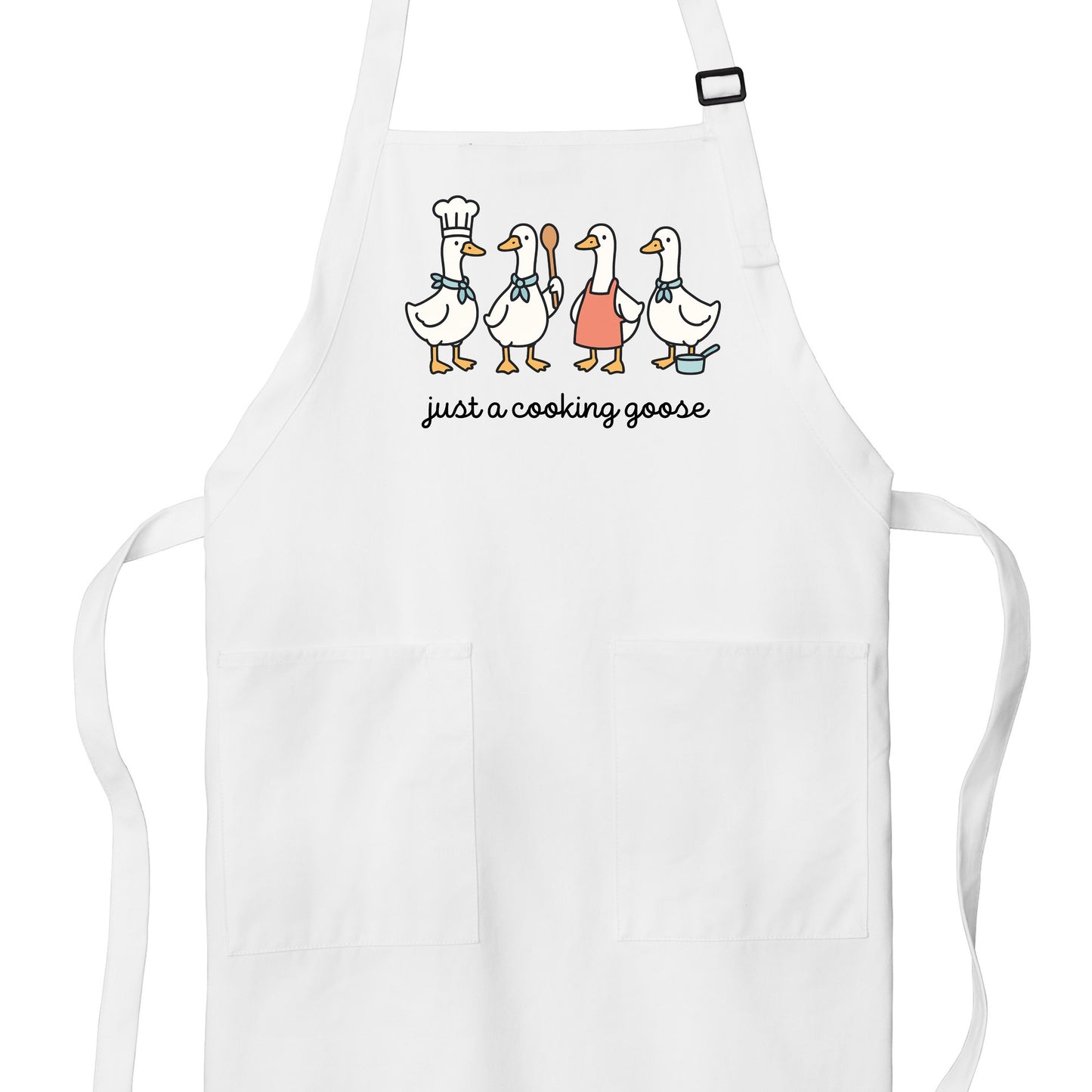 Just a Cooking Goose - Port Authority® Full-Length Apron with Pockets
