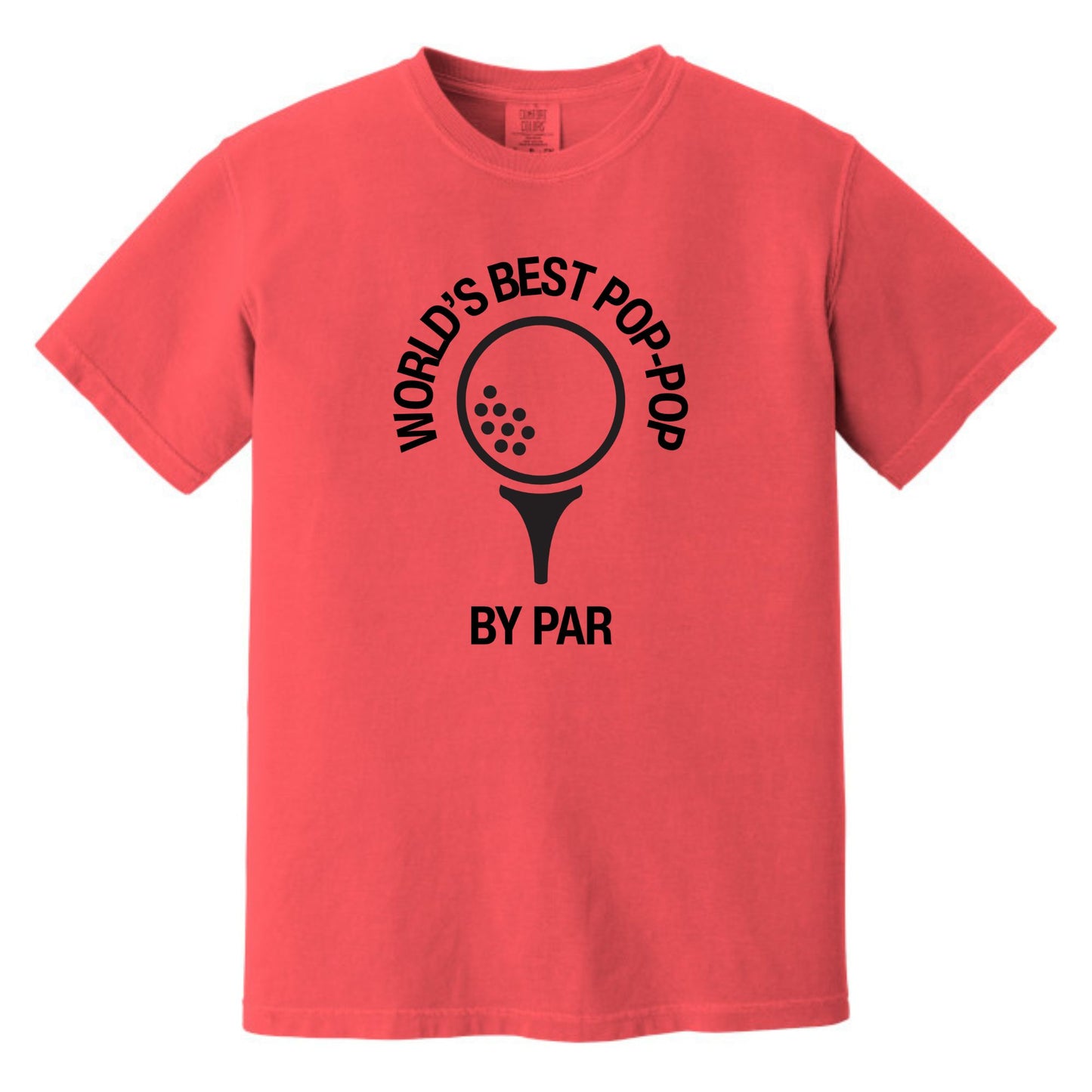 World's Best Dad/Grandpa/Grandma - Comfort Colors ® Heavyweight Ring Spun Golf Themed Tee - Customize with any name