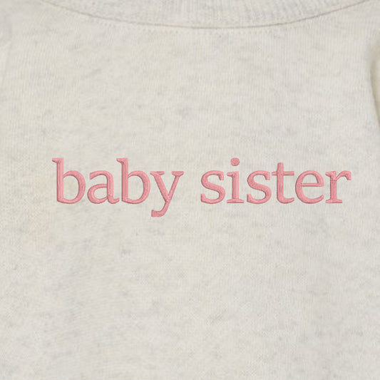 Faux Embroidery Big/Little Brother/Sister Matching Tops