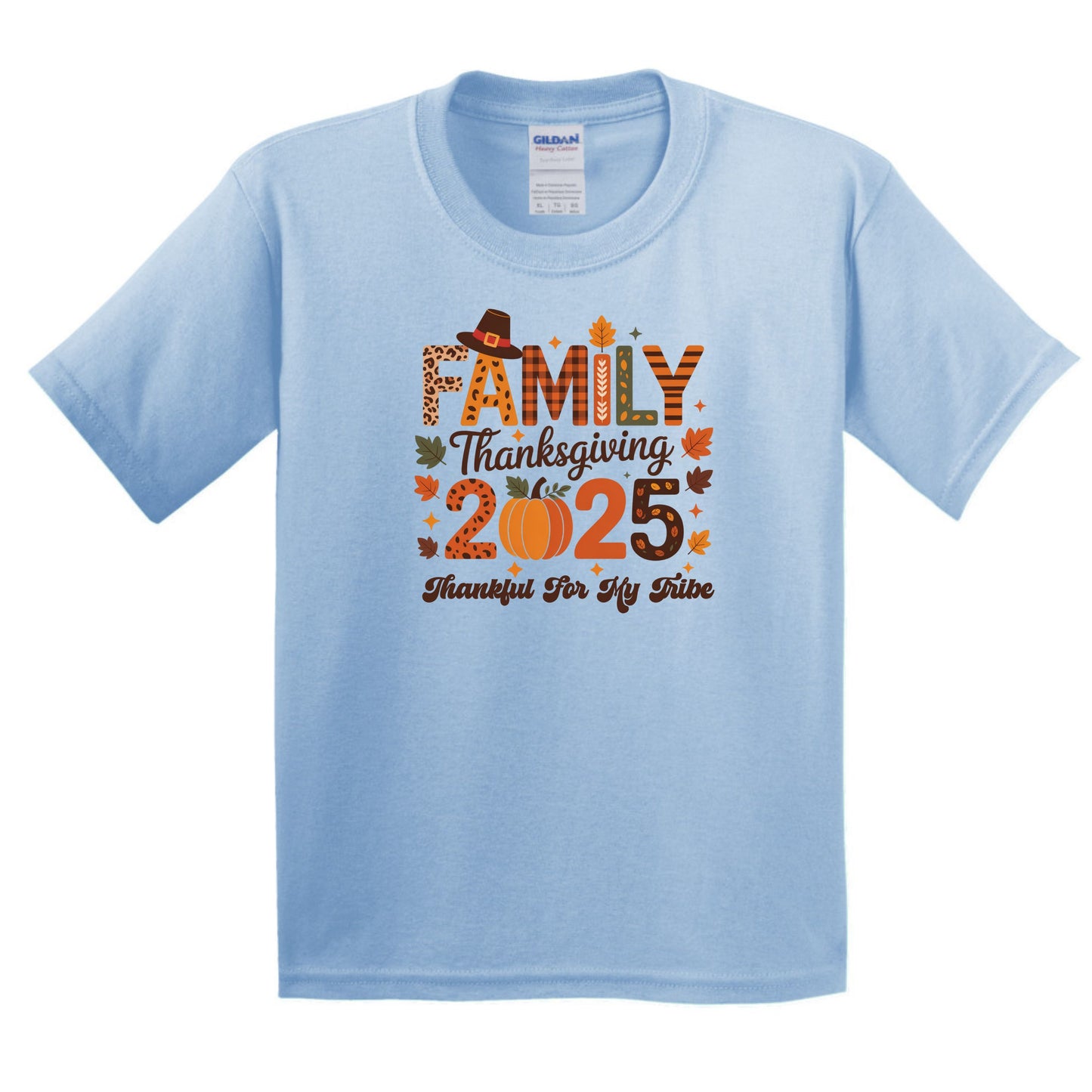 Family Thanksgiving Shirts - Thankful for my tribe - YOUTH & TODDLER SIZES