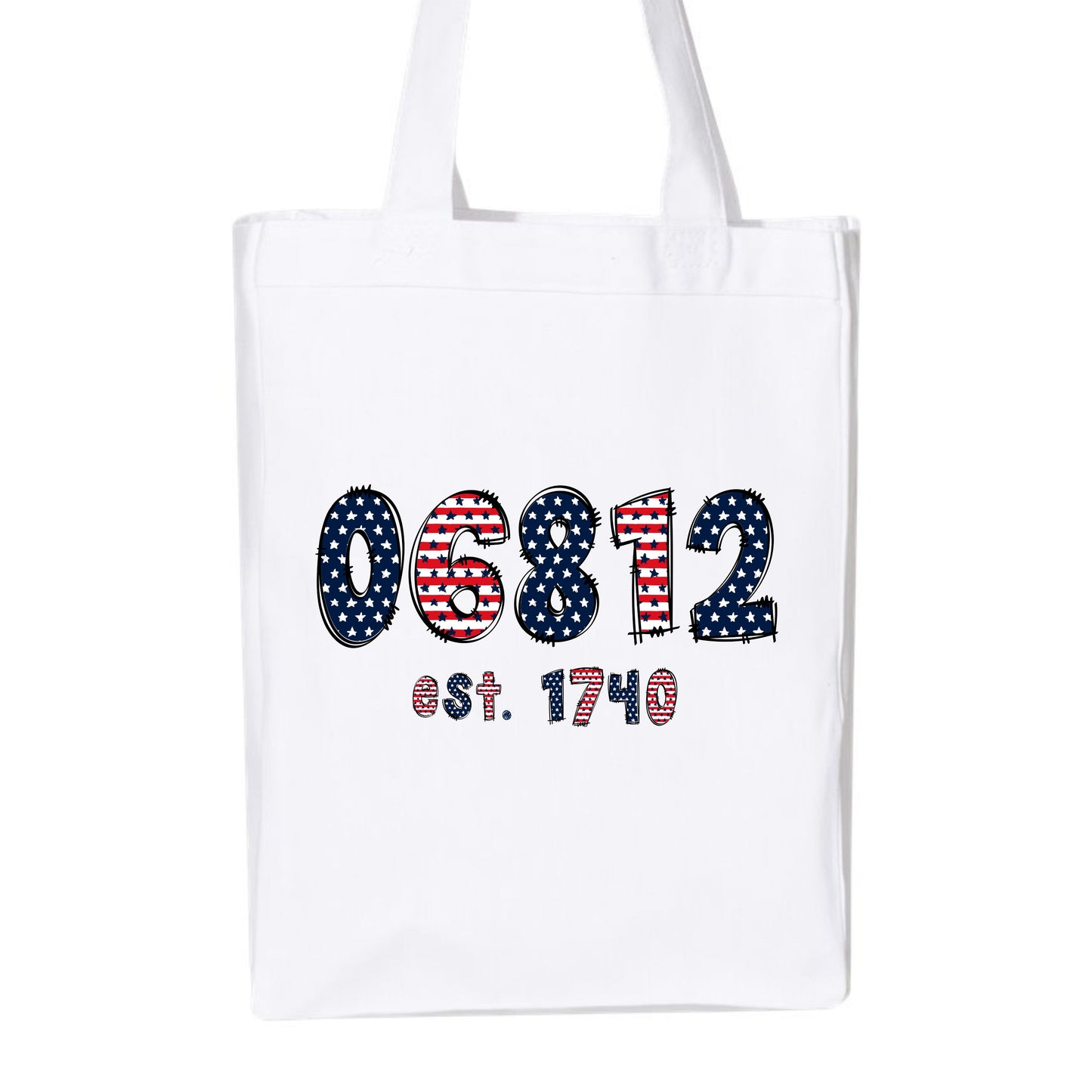 Patriotic Zip Code Tote Bag