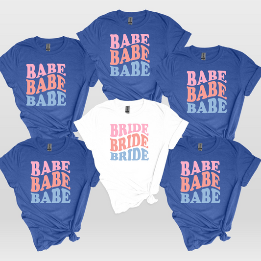Bride/Babe - Fun, Soft Bachelorette Shirts