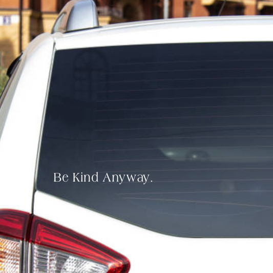 Car window decal - Humor and Inspiration