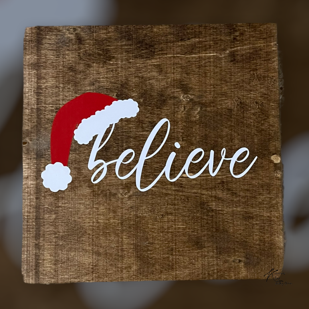 Panneau en bois de Noël