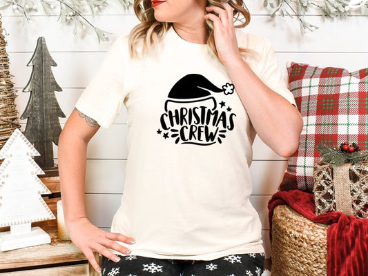Christmas Crew Tee - Santa Hat