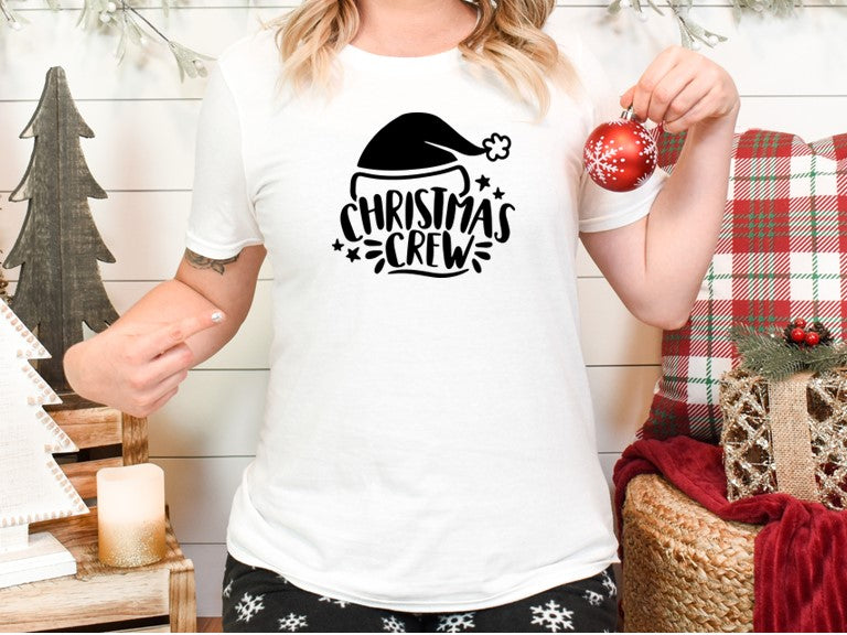 Christmas Crew Tee - Santa Hat
