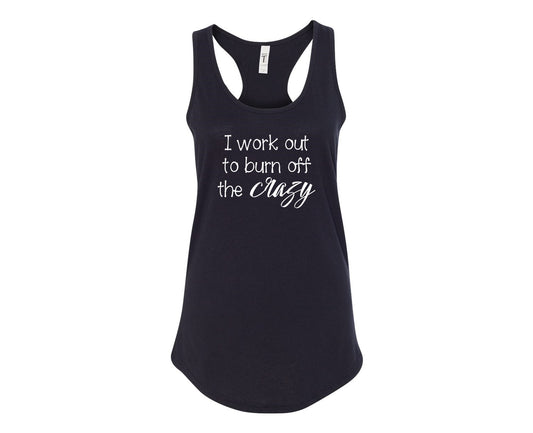 Je m'entraîne pour brûler les fous - Racerback Tank