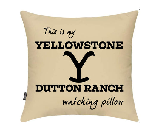 Yellowstone watching pillow case cover