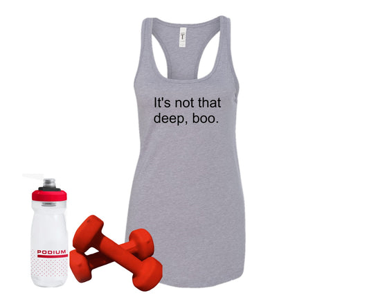 It's not that deep, Boo