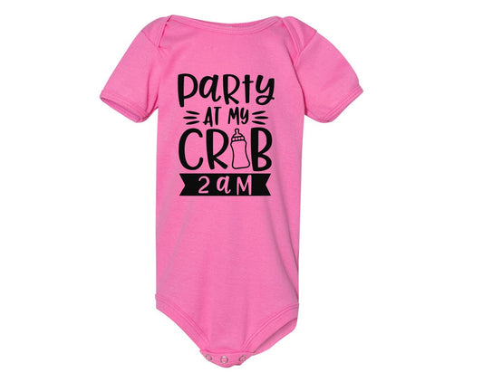 Baby One Piece Bodysuit - Party at my crib