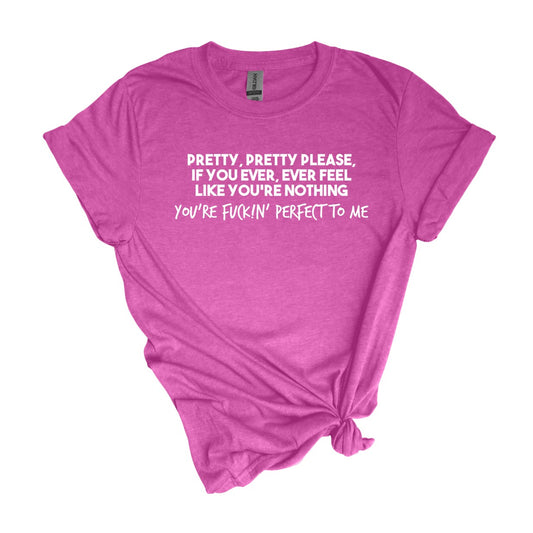 You're Fuckin' Perfect to Me - Adult Unisex Soft T-Shirt