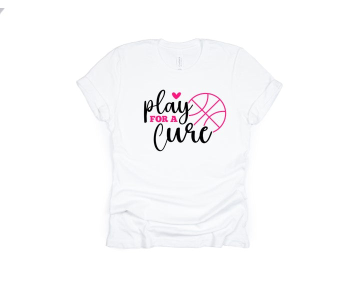 Play for a cure Tee - Basketball