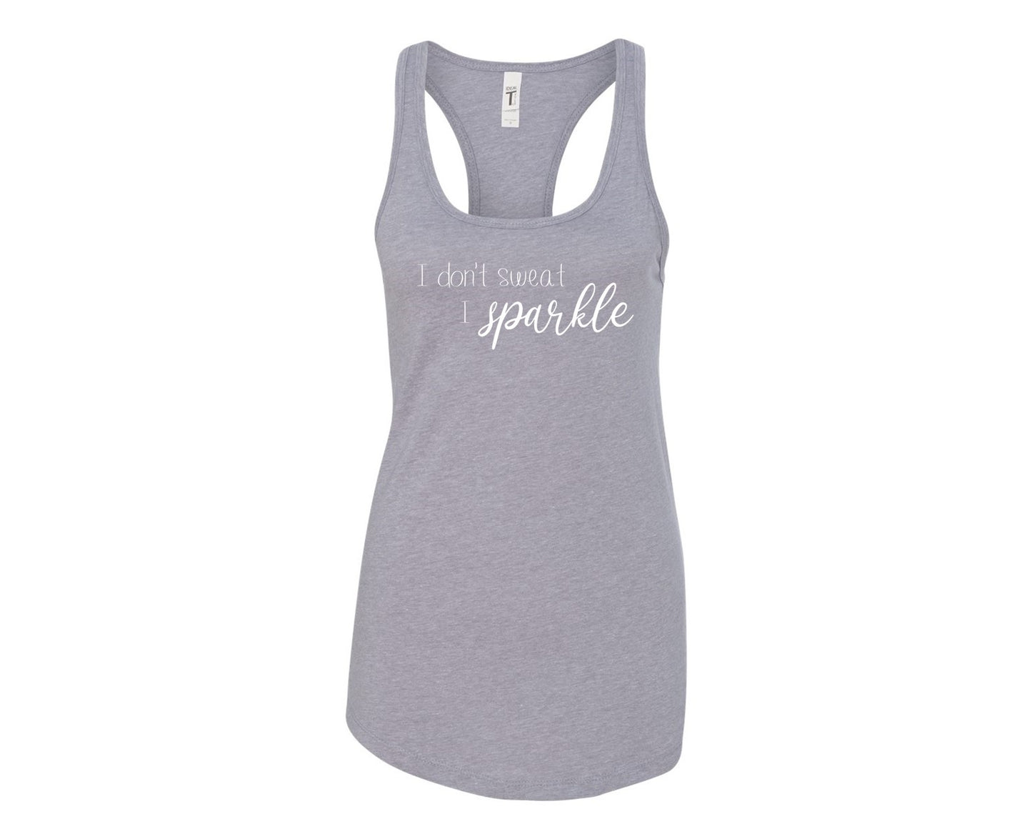 Je ne transpire pas. Je brille. - Débardeur à dos nageur