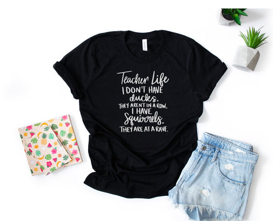 Camiseta divertida de la vida del profesor