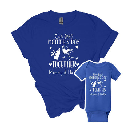 Our First Mother's Day Together Matching tops for Mom and Baby