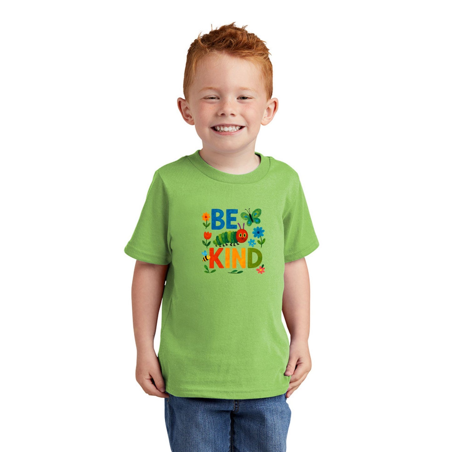 Be Kind - Colorful Caterpillar Toddler T-shirt