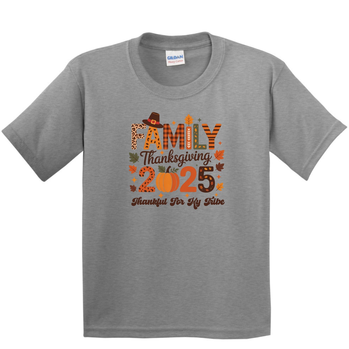Family Thanksgiving Shirts - Thankful for my tribe - YOUTH & TODDLER SIZES