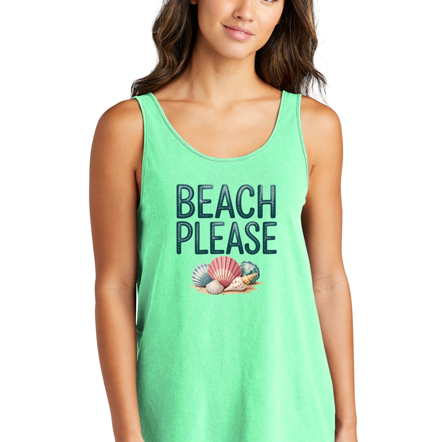 Beach Please - Beach Washed Women's Tank