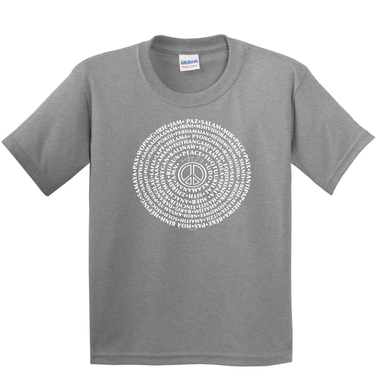CAN YOU SAY PEACE - Youth Heavy Cotton Short Sleeve T-shirt - CAN YOU SAY PEACE LLC
