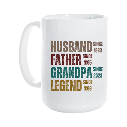 Personalized Grandpa Mug - 11 oz. or  15 oz.