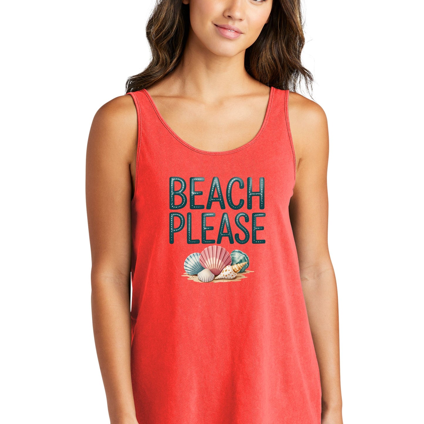 Beach Please - Beach Washed Women's Tank