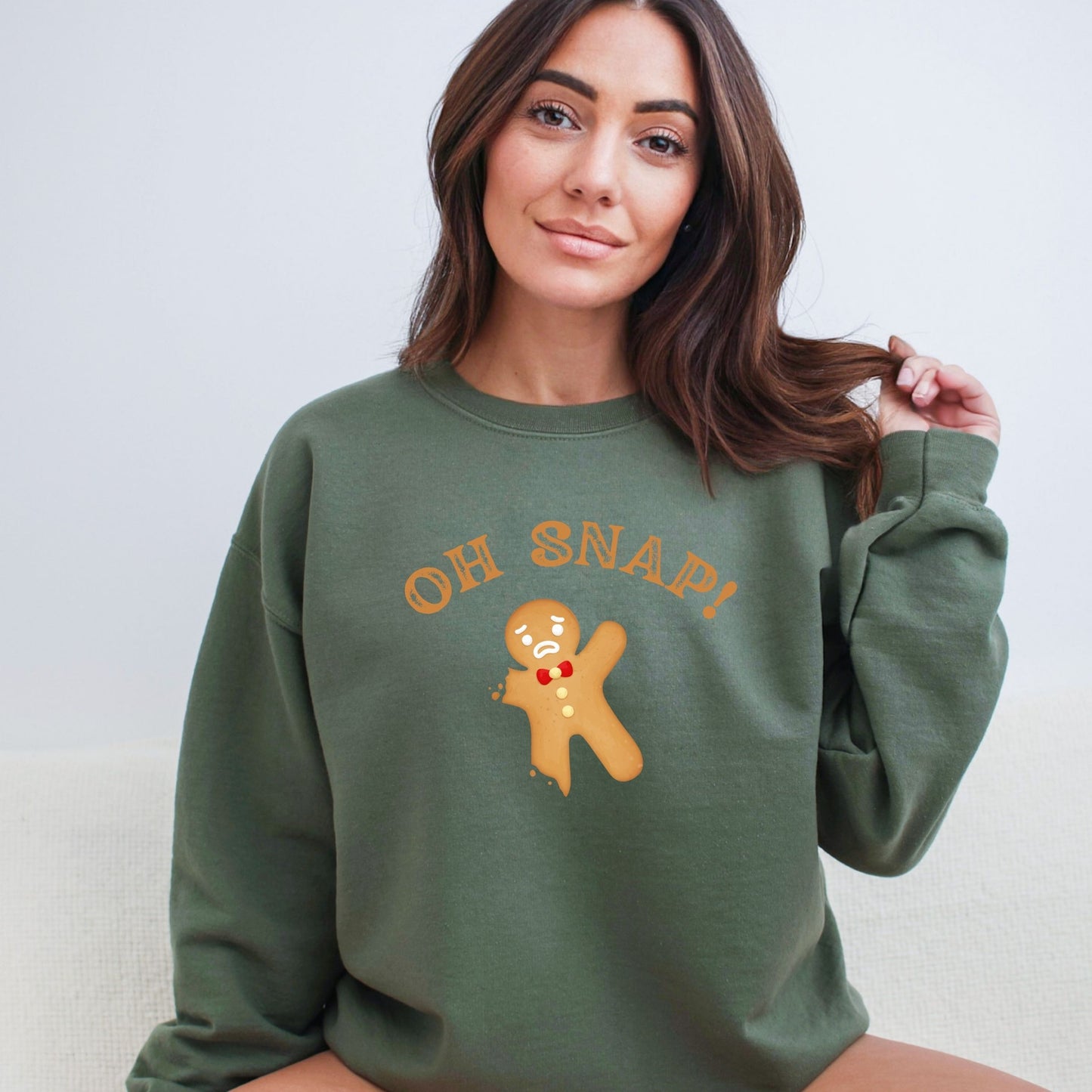 OH SNAP!  Fun and Festive Gingerbread Cookie Sweatshirt