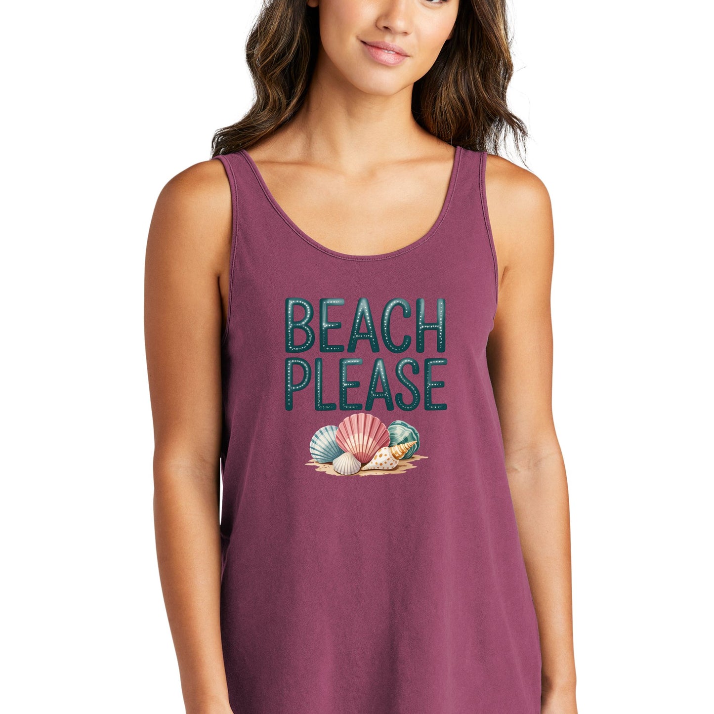 Beach Please - Beach Washed Women's Tank