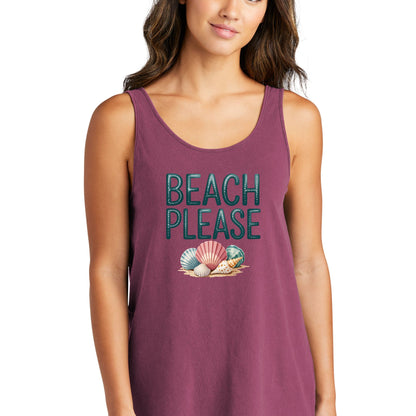 Beach Please - Beach Washed Women's Tank