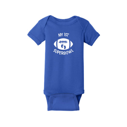 My 1st Superbowl!  Infant one-piece Tee