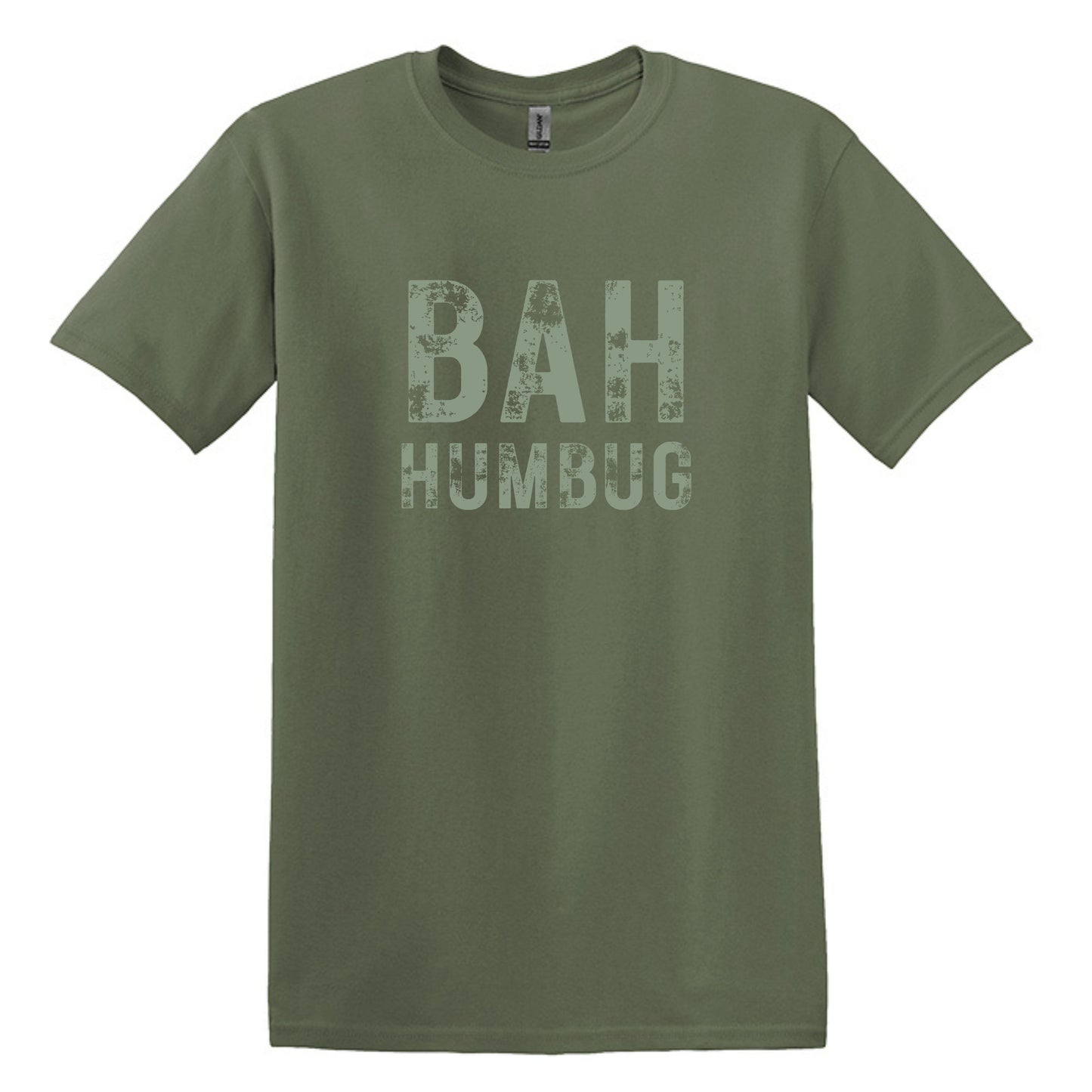 BAH HUMBUG Distressed Top - Available in short sleeve, long sleeve, crewneck or hoodie