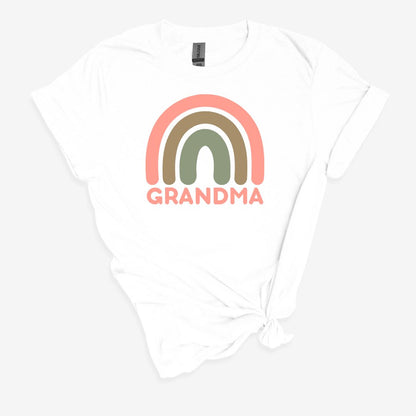 Grandma & Grandma's Bestie - Matching Boho Rainbow Tees