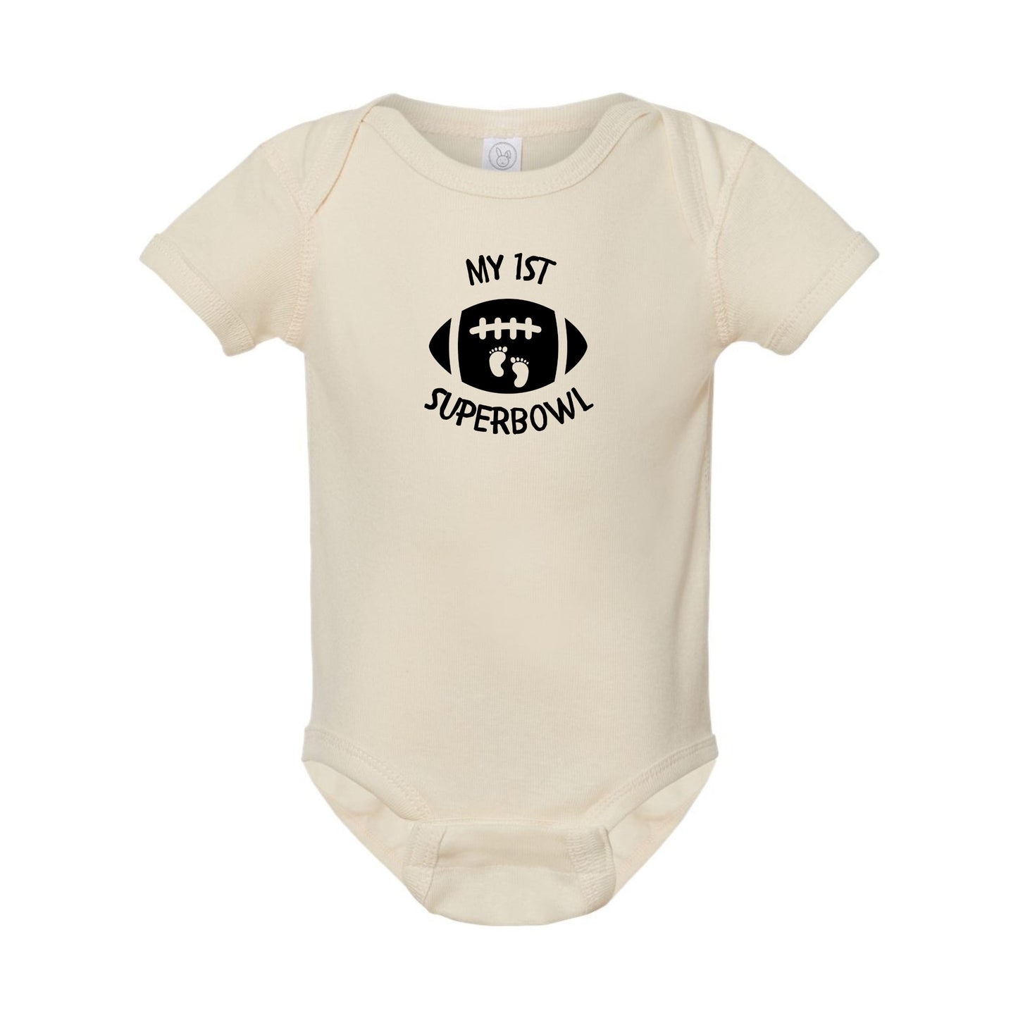 My 1st Superbowl!  Infant one-piece Tee