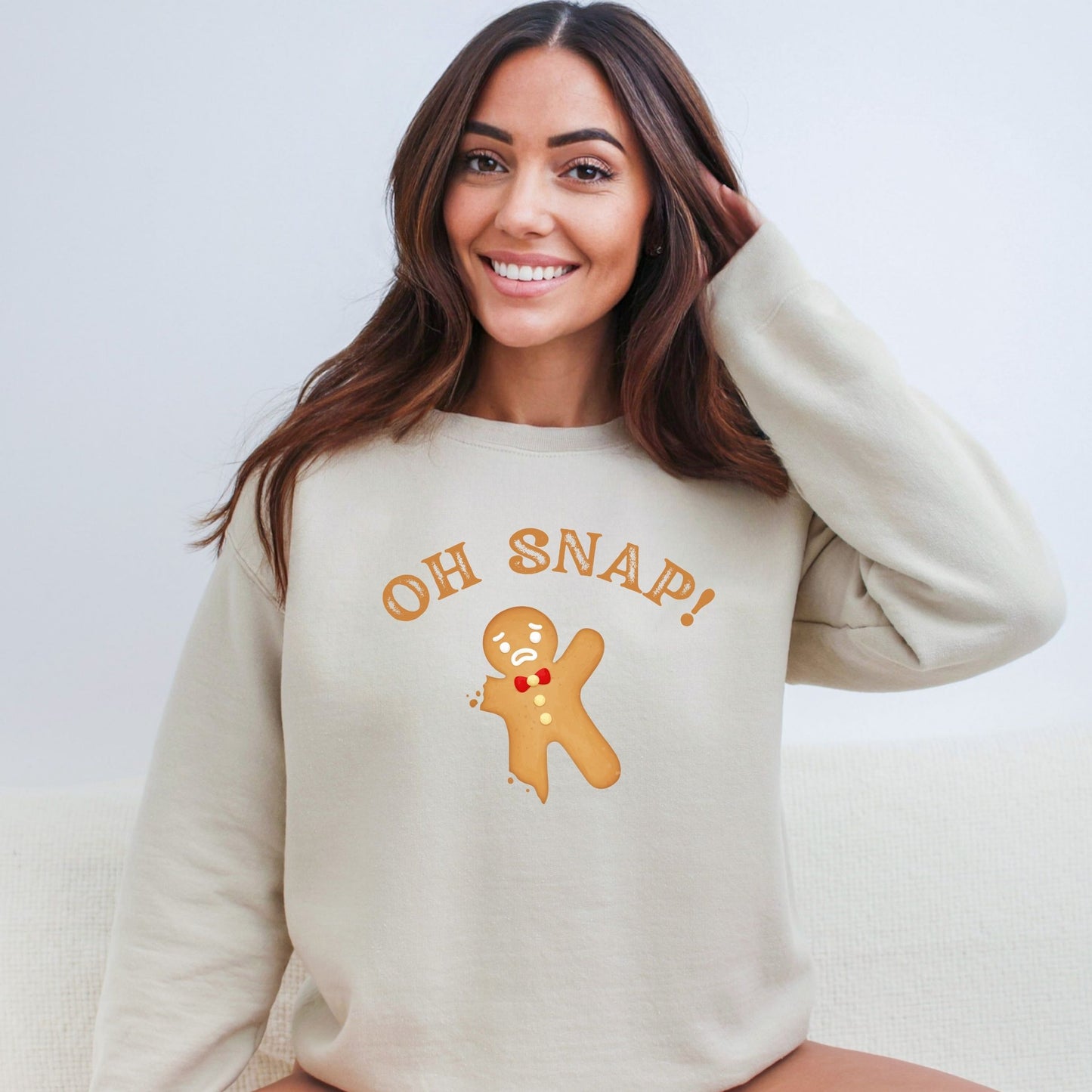 OH SNAP!  Fun and Festive Gingerbread Cookie Sweatshirt