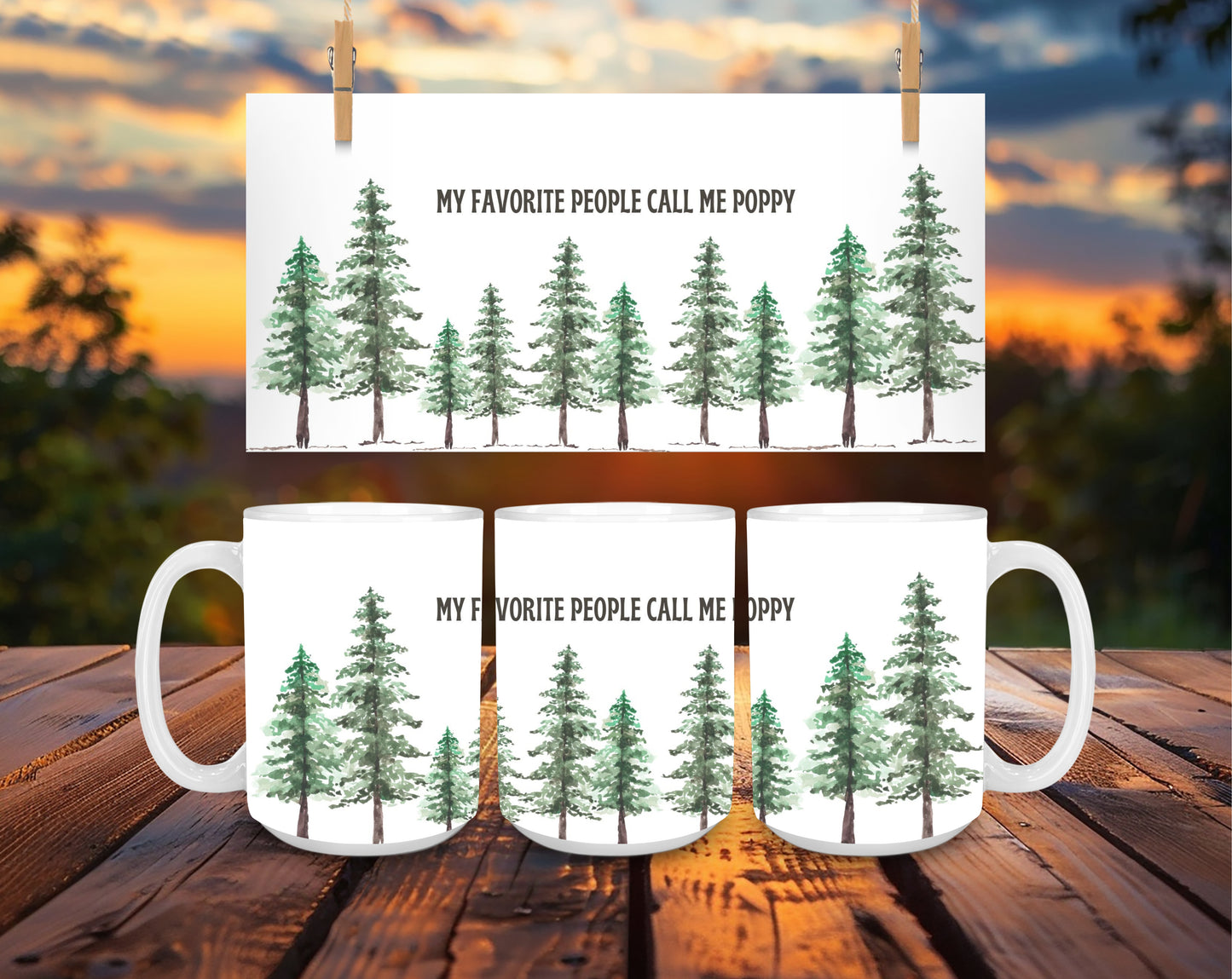 My Favorite People Call Me Grandpa Mug - 11 oz. or  15 oz.  (or choose another name)